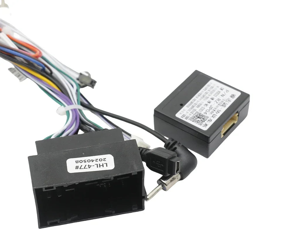 Car 16pin Android Wiring Harness USB Cable With Canbus For Jeep Cherokee 15~19/Compass 2017+/Wrangler/Renegade/Fiat 500