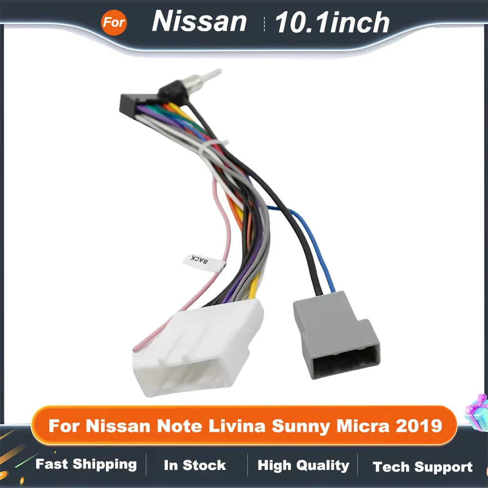 10.1 Inch Car Frame Fascia Adapter For Nissan Note Livina Sunny Micra 2019 Android Radio Audio Dash Fitting Panel Kit