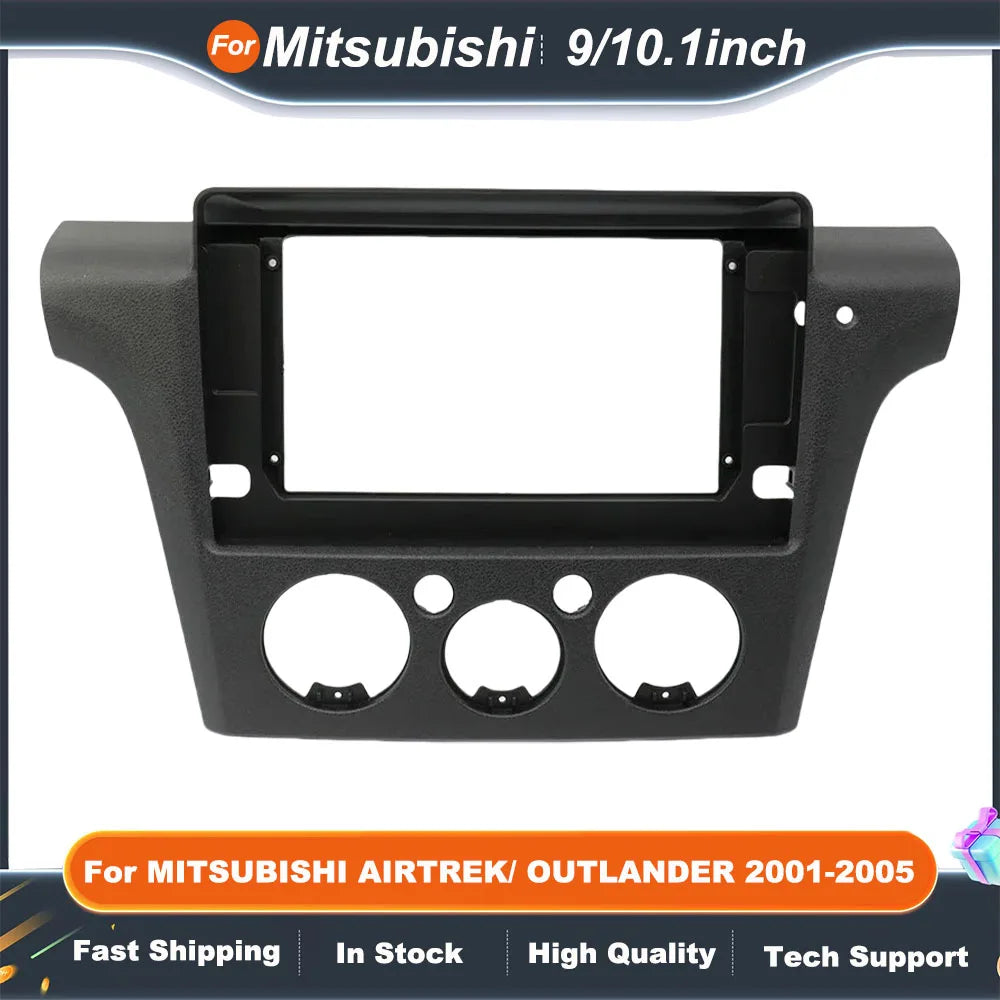 9/10.1inch Car Radio Fascia For MITSUBISHI AIRTREK/ OUTLANDER 2001-2005 Audio MP5 Stereo Dash Panel Mounting Frame Kit