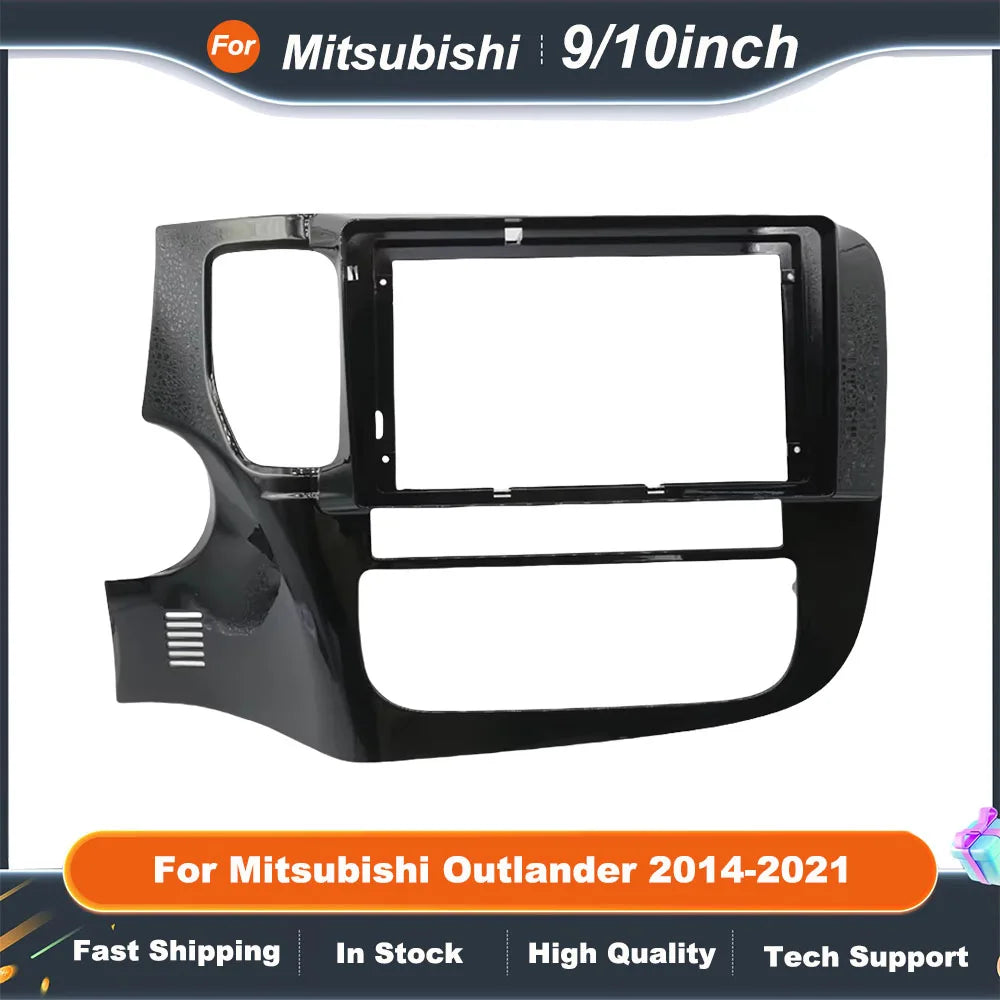 9 Inch 10 Inch Car Frame Fascia Adapter Android Radio Dash Fitting Panel Kit For Mitsubishi Outlander 2014-2021