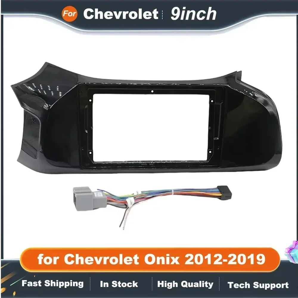 9 Inch 2Din Car Radio Frame for Chevrolet Onix 2012-2019 Installation DVD Big Screen Plastic Dash Mount Kit