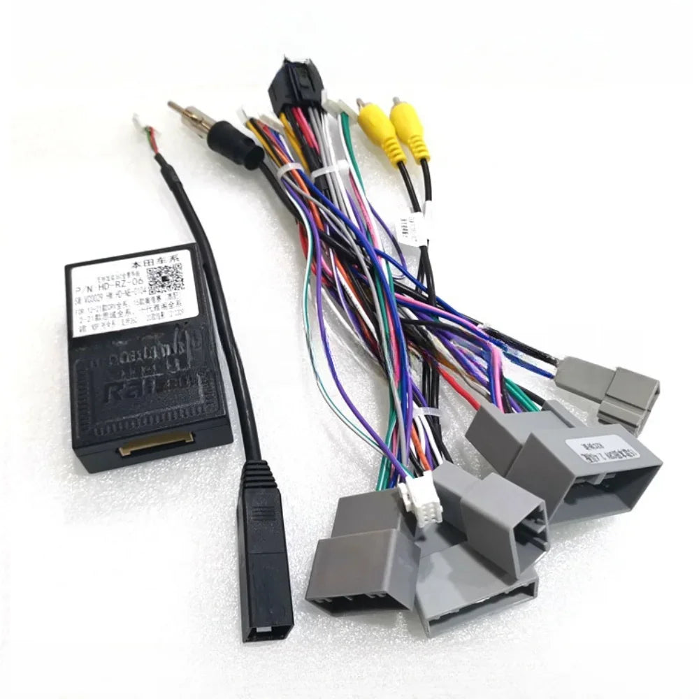 Car Radio Stereo Wiring Harness Cable Adapter Canbus Box For Honda CRV2.4 2015/CIVIC 2014 GPS 2 Din Video Player