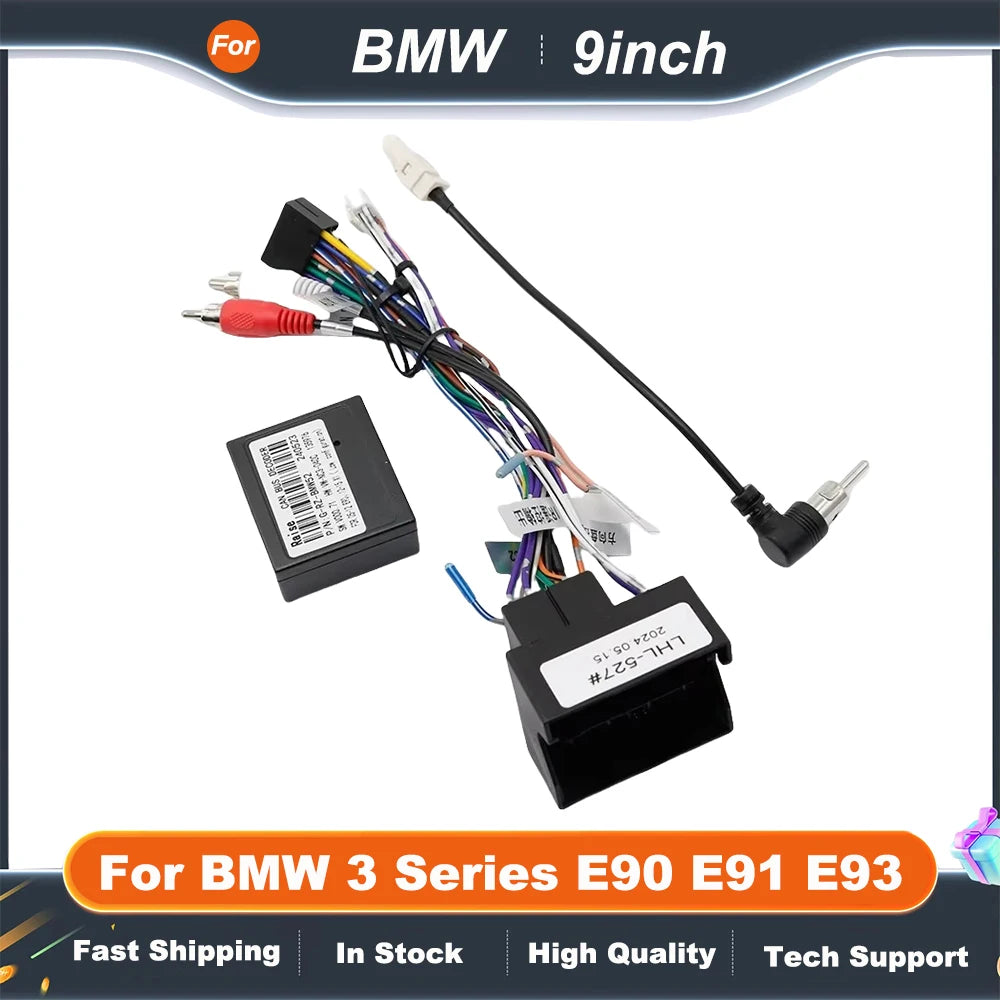 9 Inch Big Screen Car Radio Fascia Adapter For BMW 3 Series E90 E91 E93 2Din CD/DVD Player Fitting Panel Kit