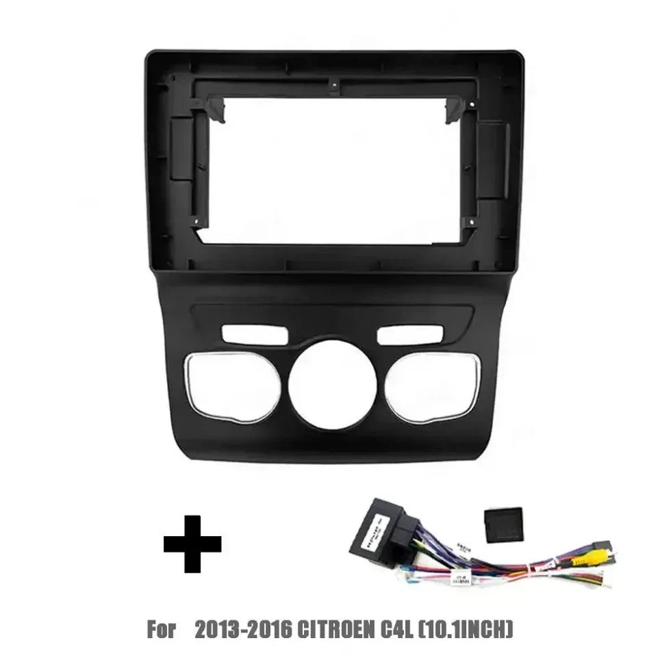 10 Inch Car Frame Fascia Adapter Canbus Box Decoder Android Radio Audio Dash Fitting Panel Kit For Citroen C4 C4L 2013-2016