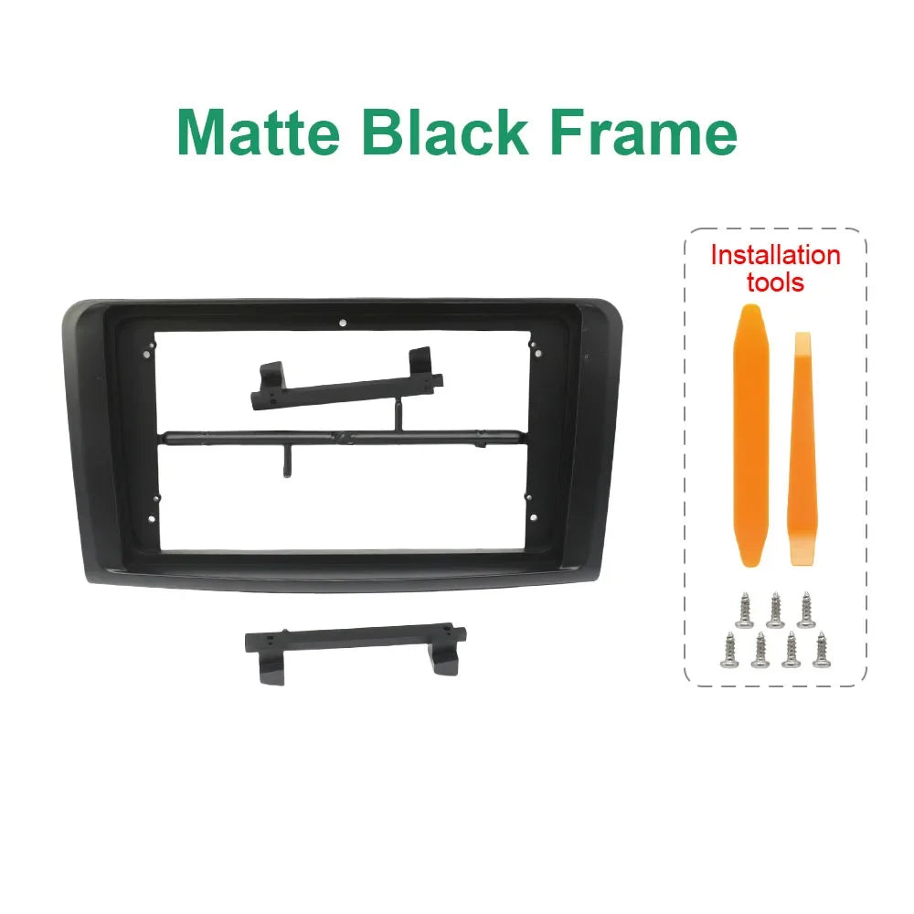 Car Stereo Frame For MERCEDE BENZ ML W164 2006-2010 Kit Audio Dash Trim Kits Facia Panel 9 Inch Universal Car Radio Frame
