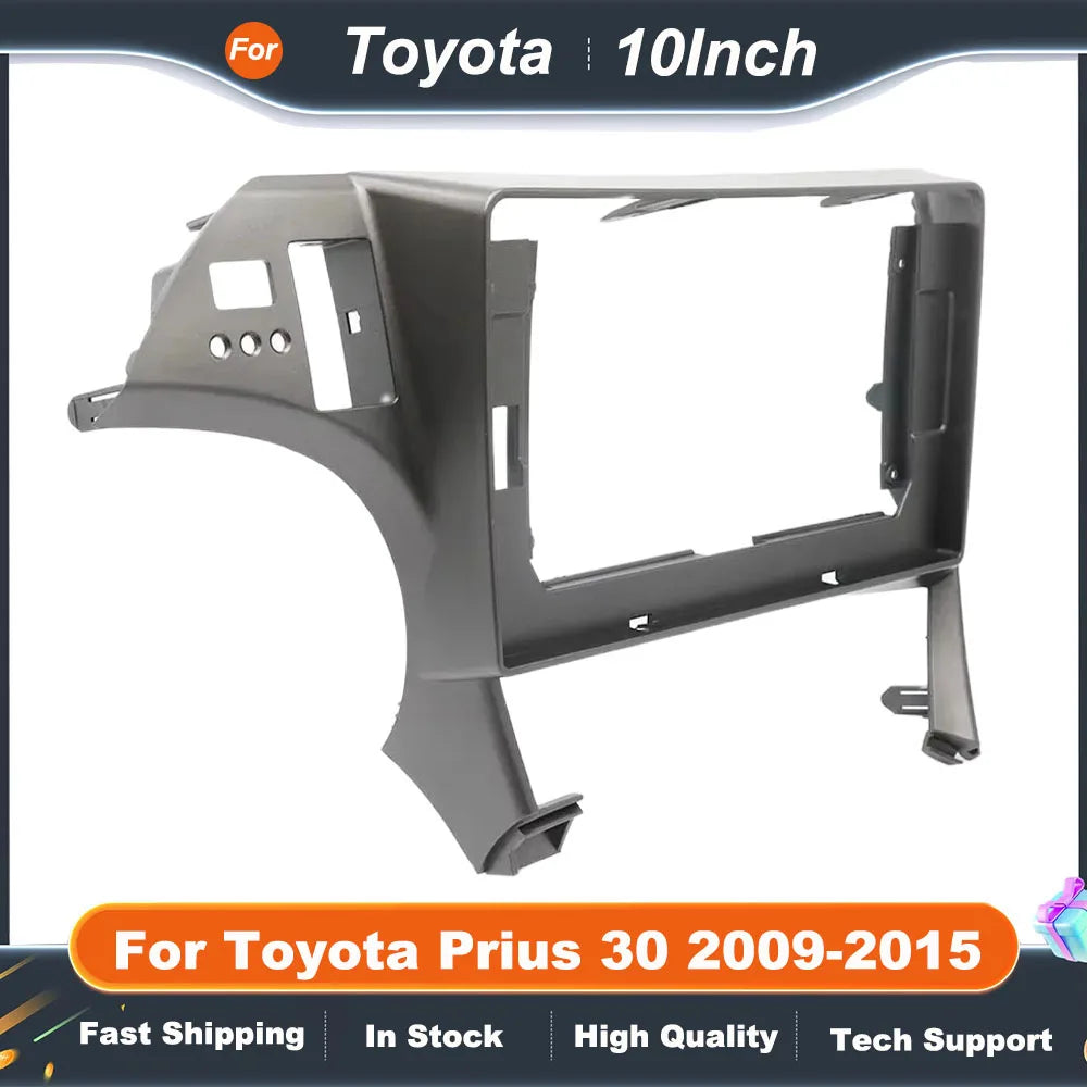 10 Inch Car Frame Fascia Adapter For Toyota Prius 30 2009-2015 Android Radio Dash Fitting Panel Kit