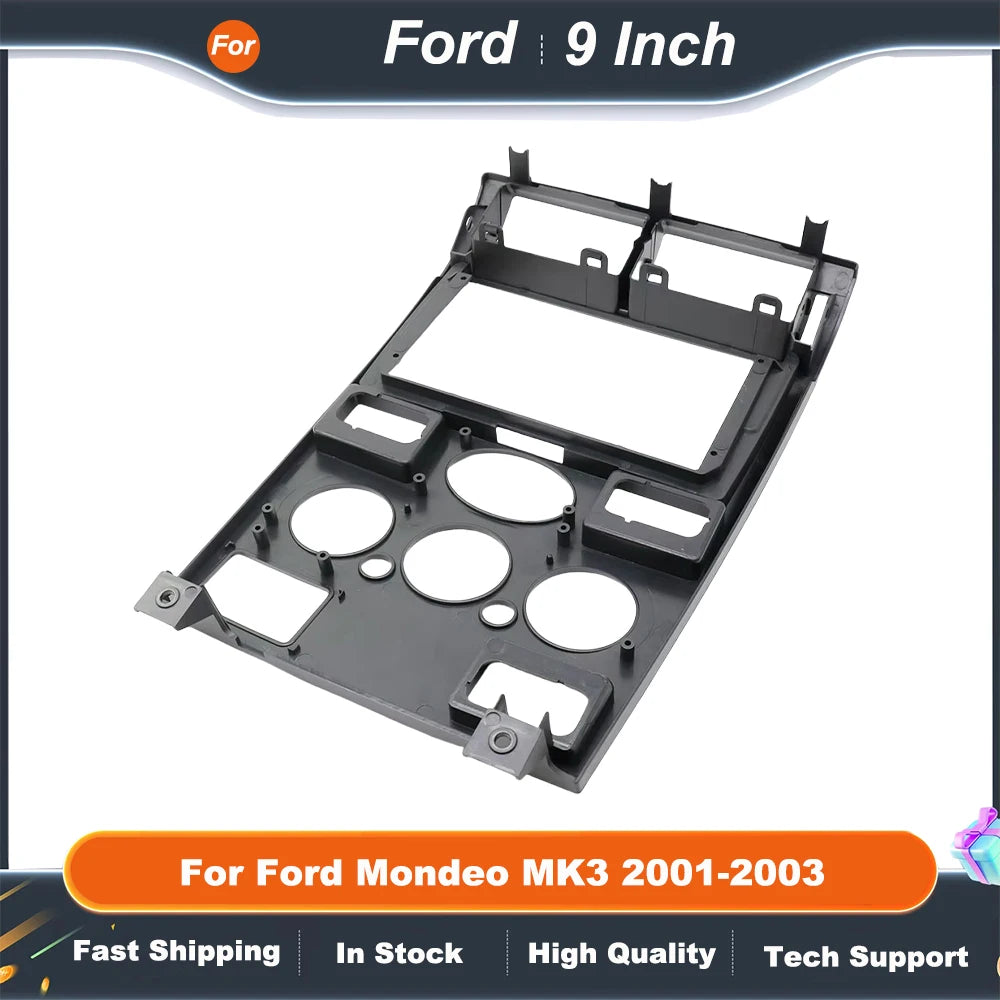 9 Inch Car Radio Fascia Frame Adapter For Ford Mondeo MK3 2001-2003 Android Radio Audio Dash Fitting Panel Kit
