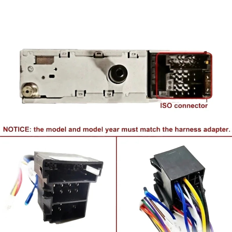 Wiring Harness CAN Bus Decoder, Audio RCA Plug, 16 Pin ISO Cable Adapter, for Alfa Romeo 147 156 159 GT Brera Spider MiTo