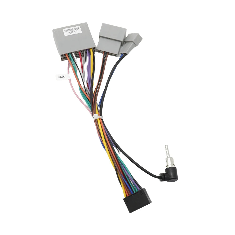 For Mitsubishi Lancer Outlander Radio Wiring Harness 16 Pin To 17 Pin Connector for Honda Civic 8 CRV 3 Android Cable Adapter