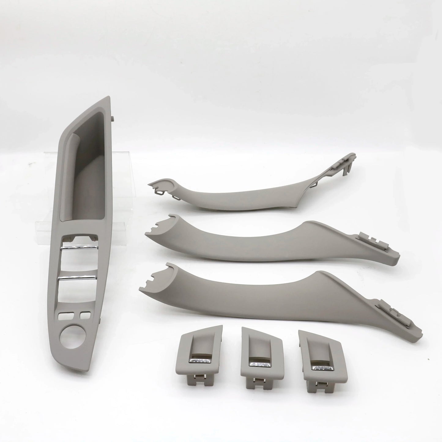 9 Colors Left Drive LHD Beige Black Fiber Car Interior Door Handle Pull 7PCS Set For BMW 5 Series F10 F18 523 525 528