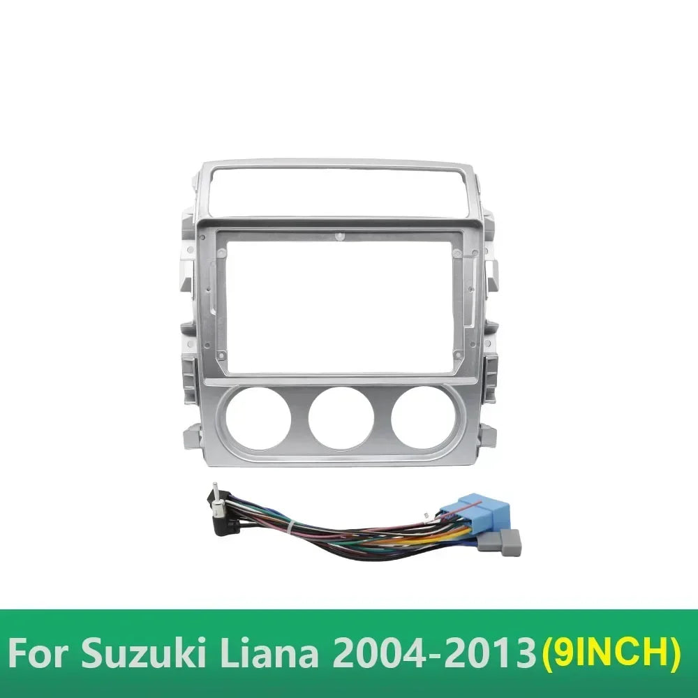 For SUZUKI LIANA 2006-2013 9 Inch Car Radio Stereo Fascia Android MP5 Player 2Din Head Unit Panel Frame Bezel Installation Trim