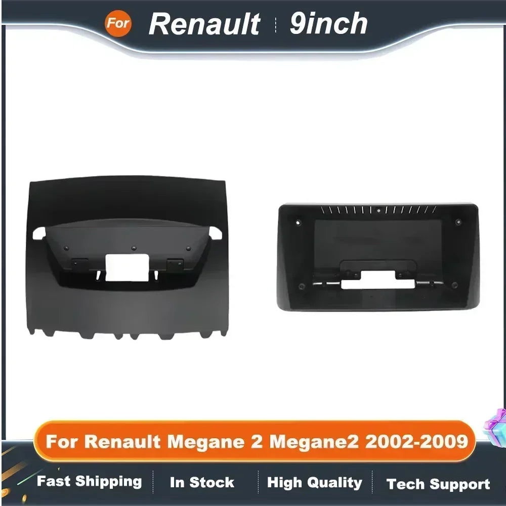 9 InchCar Audio Fascia Panels Canbus Box Adapter For Renault Megane 2 Megane2 2002-2009 Android Radio Dash Fitting Panel Kit