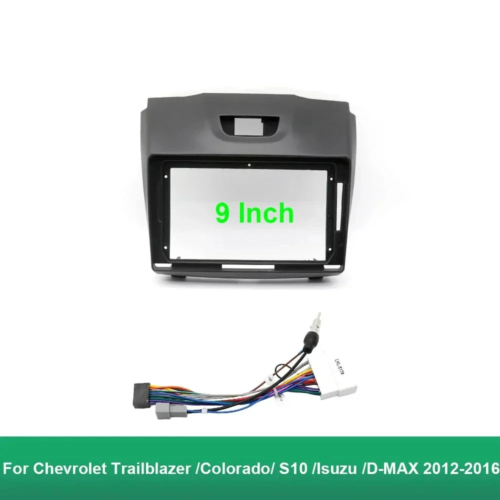 9Inch Car DVD Frame Audio Dashboard Trim Kit Panel For Chevrolet Trailblazer Holden Colorado S10 Isuzu D-max MU-X 2012-2016