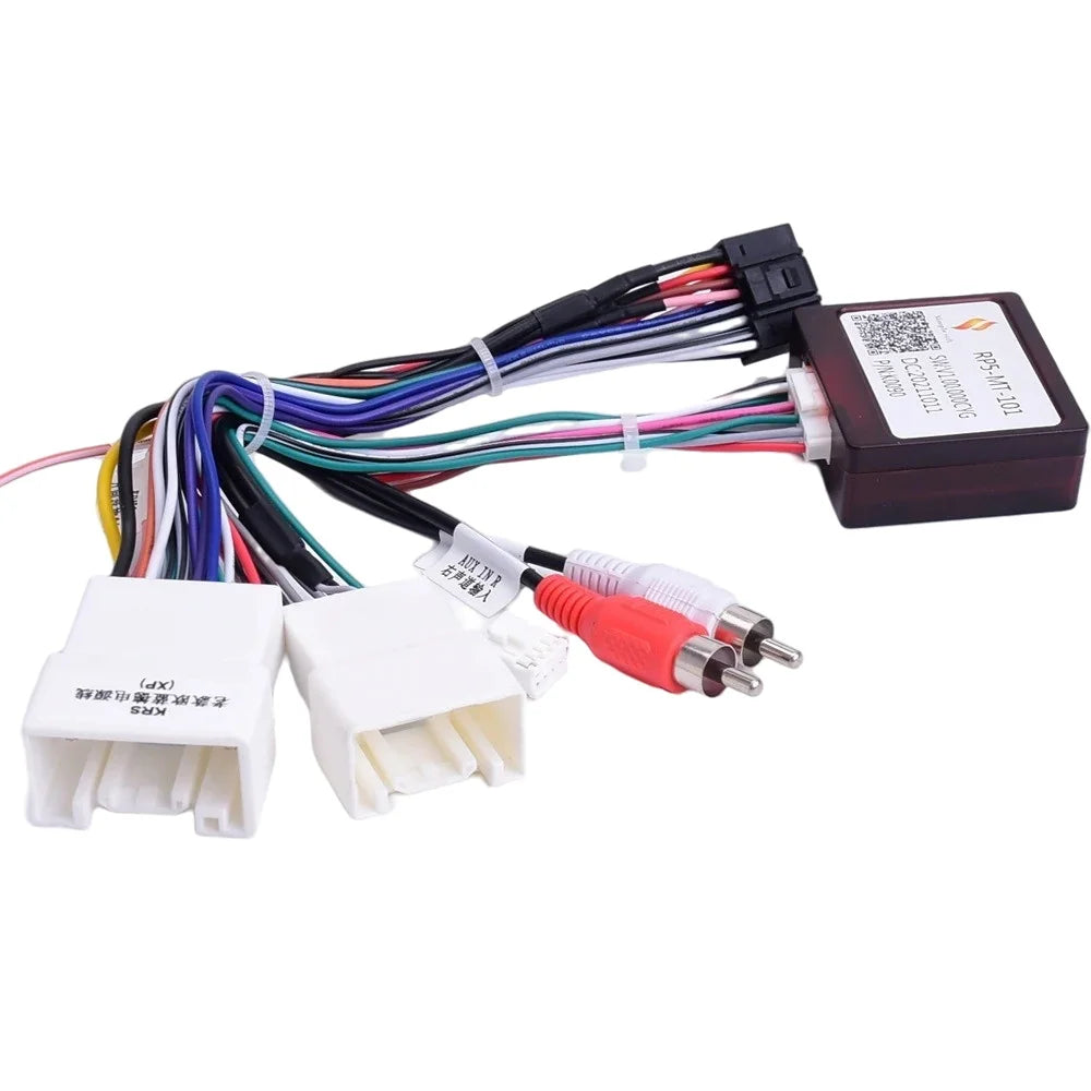 Car 16 Pin Radio Wiring Harness Canbus Box For Mitsubishi Outlander Pajero (2006-2013) Stereo Wire Aftermarket Android adapter