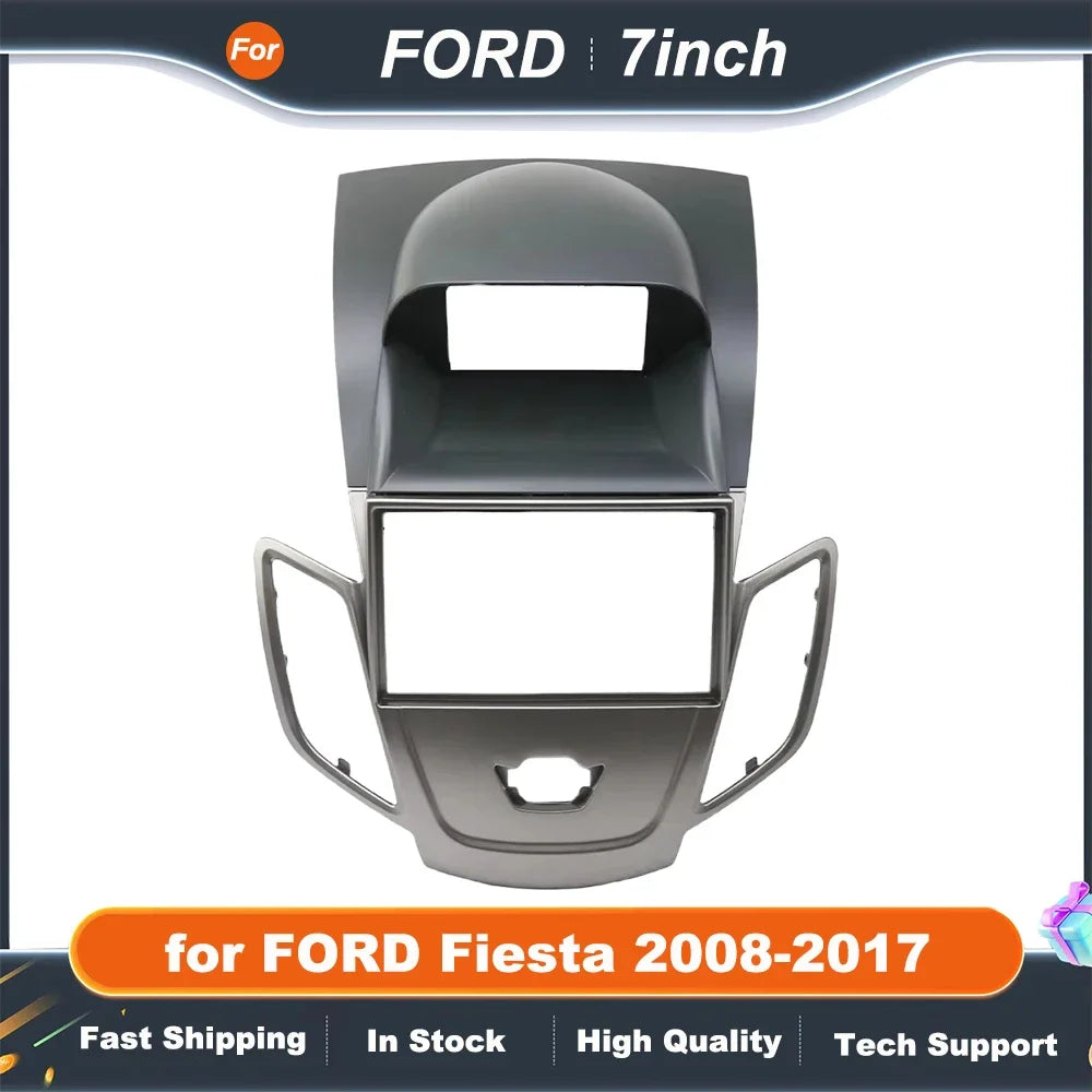 7 Inch 2Din Car Radio Frame For FORD Fiesta 2008-2017 Audio Frame Dash Fitting Kit