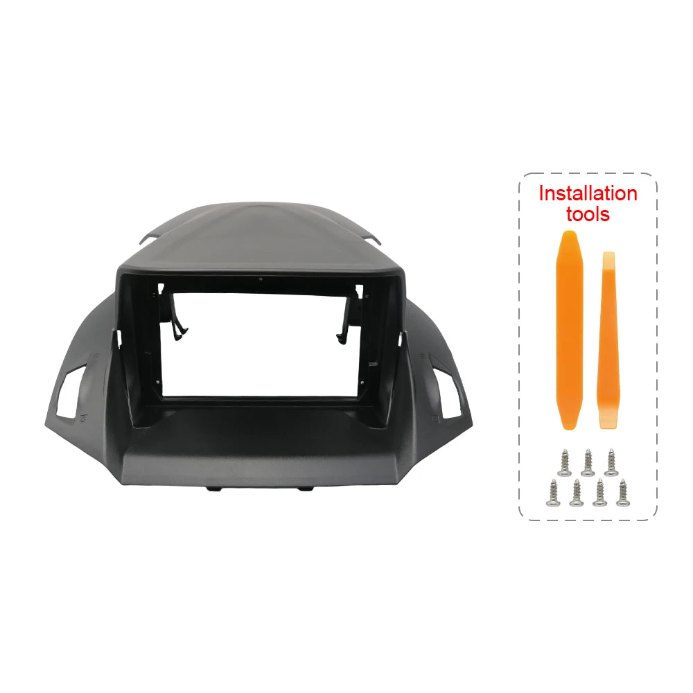 9 Inch 22.86cm Car Radio Stereo Frame 2Din Head Unit Fascia Android Player Dash Board Casing Electric Cable for FORD Kuga 2013