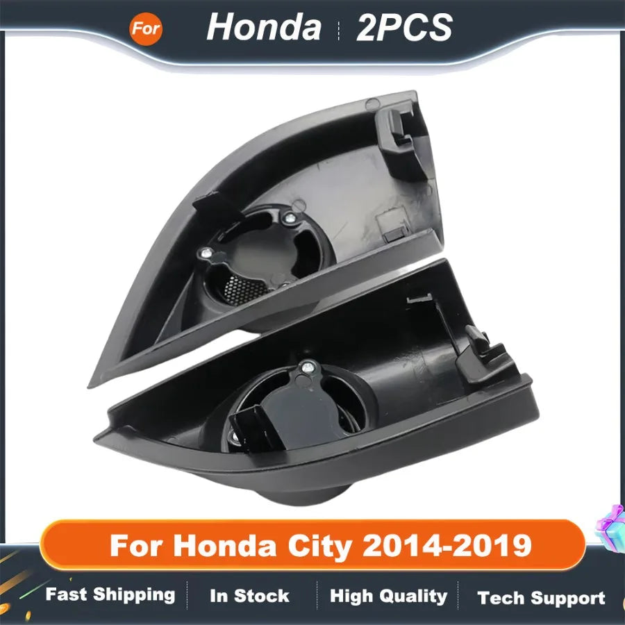 2PCS Car Tweeter Speaker Mounting Brackets for Honda City 2014-2019 Door Angle Refit Audio Cover Boxes Installation