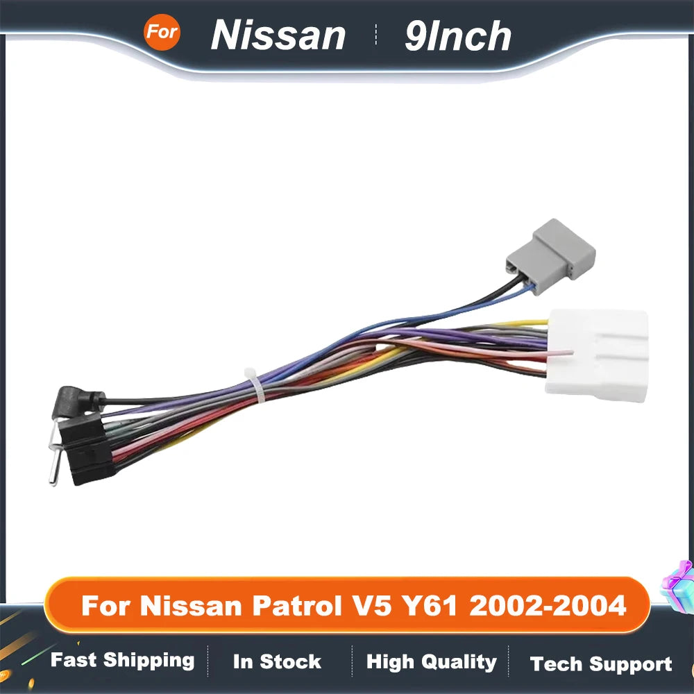 9 Inch Car Frame Fascia Adapter For Nissan Patrol V5 Y61 2002-2004 Android Radio Dash Fitting Panel Kit