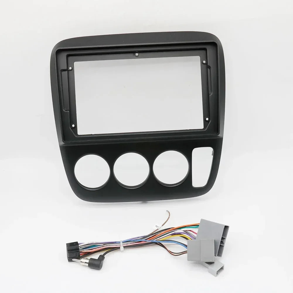 For Honda CRV 1995-2001 9 Inch Car Fascia Stereo 2Din Adapter Frame Android Cover Audio Player Dash Fitting Panel Bezel Trim Kit