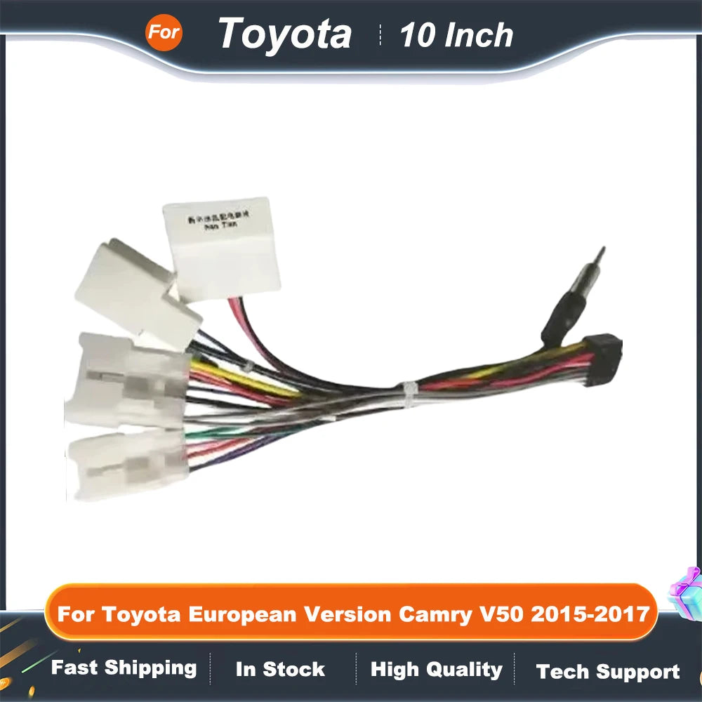 10 Inch Car Radio Fascia Adapter For Toyota European Version Camry V50 2015-2017 Android Radio Dash Fitting Panel Kit