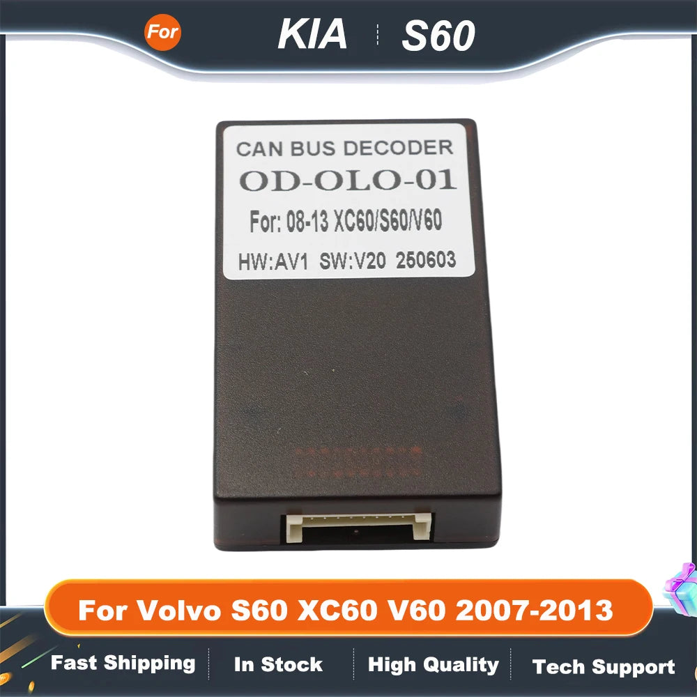 Car Audio Wiring Harness with Canbus Box For Volvo S60 XC60 V60 2007-2013 Stereo 16 Pin CD/DVD Android 2 Din GPS Video Player