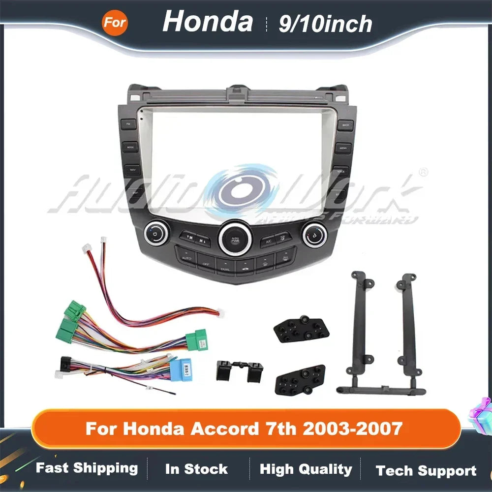 9/10Inch Car Accessories Car Radio For Honda Accord 7th 2003-2007 Dashboard Android Car Dvd Player Frame