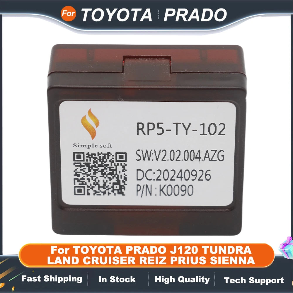 Wiring Harness Canbus Box Decoder For TOYOTA PRADO J120 TUNDRA LAND CRUISER REIZ PRIUS SIENNA Android Radio Power Cable Adapter