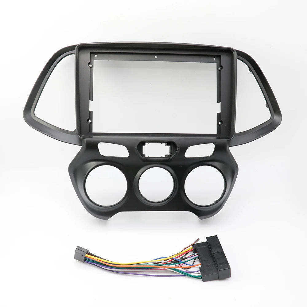 Car Audio 9" Big Screen Fascia Frame Adapter For 2018-2019 HYUNDAI SANTRO/ ATOS 2Din Dash DVD Player Fitting Panel Kit