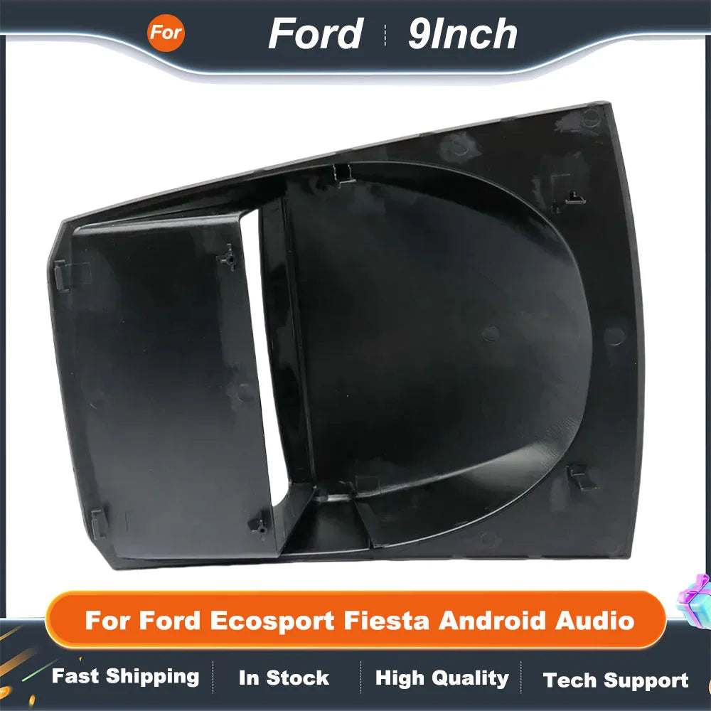 9 Inch 2 Din Car Radio Dash Frame For Ford Ecosport Fiesta Android Audio Panel Mount Kit Fascia Canbus Box Adapter Decoder