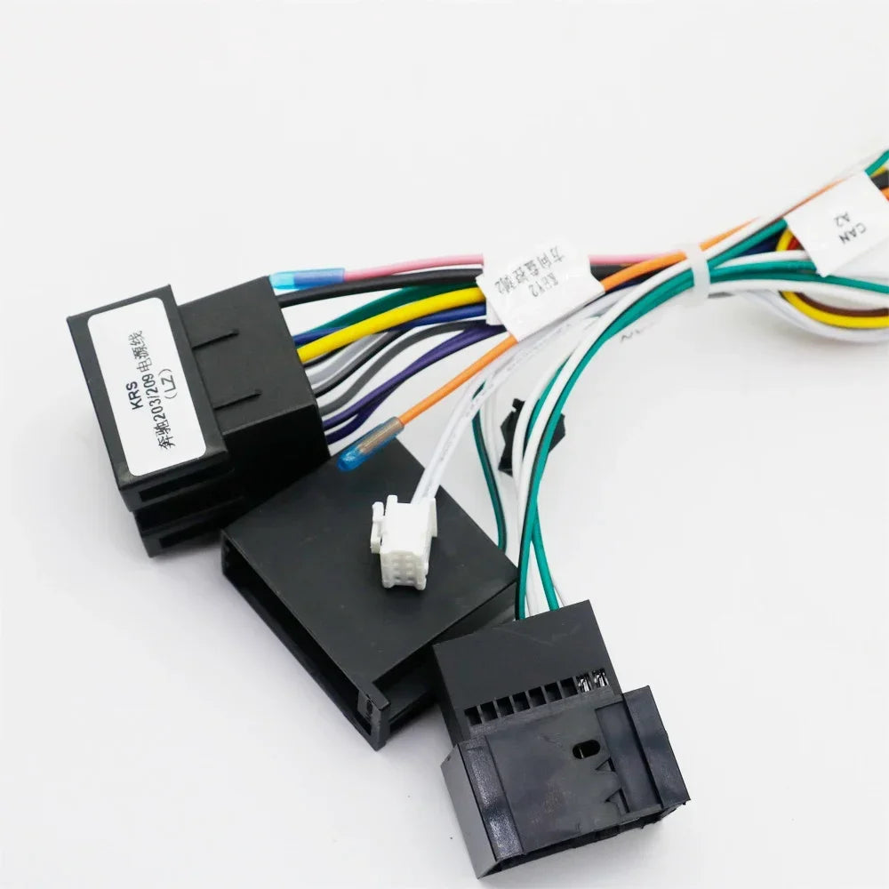 Car 16pin Audio Wiring Harness Adapter With Canbus Box For Mercedes-Benz W209(02-06)/W203(01-04) Stereo Installation