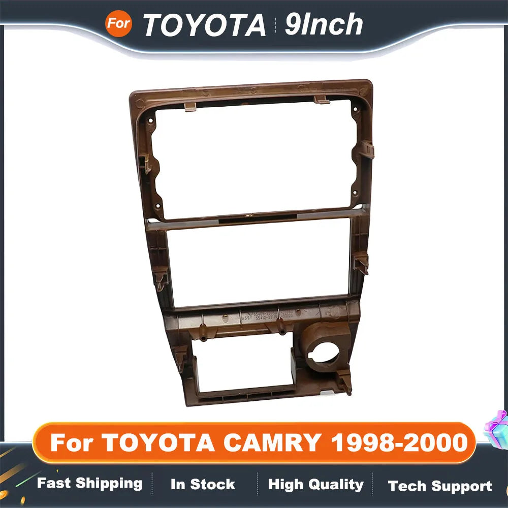 9 Inch Car Radio Stereo Frame For TOYOTA CAMRY 1998-2000 GPS MP5 Android Player 2 Din Fascias Panel DashBoard Cover Kit