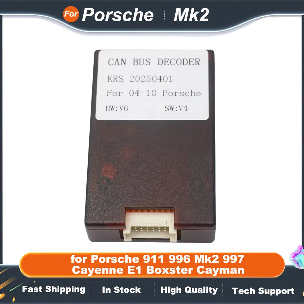 CAN BUS Decoder 16 Pin Wiring Harness Adapter ISO Quadlock Connector Cable for Porsche 911 996 Mk2 997 Cayenne E1 Boxster Cayman