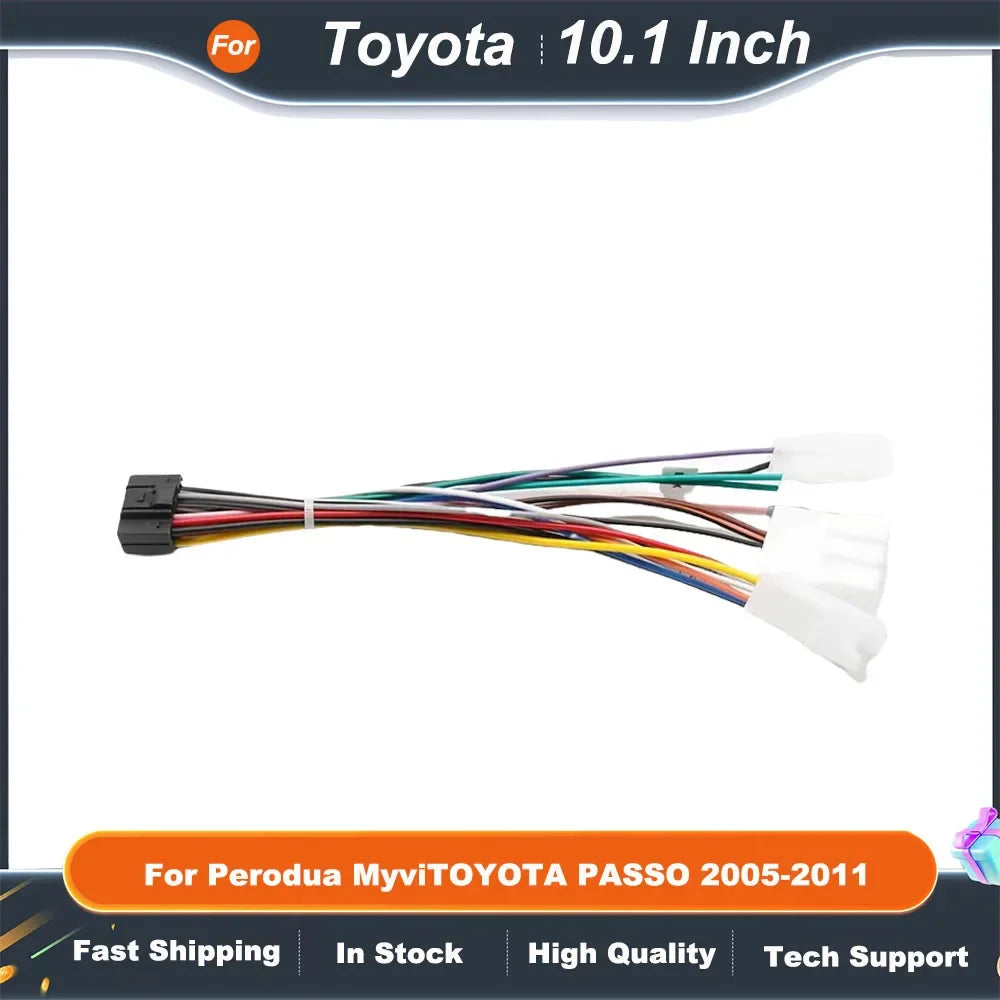 10.1 Inch Car Radio Fascia Frame Adapter for Toyota PassoDaihatsu BoonSirionSubaru JustyPerodua Myvi - Android Dash Panel Kit