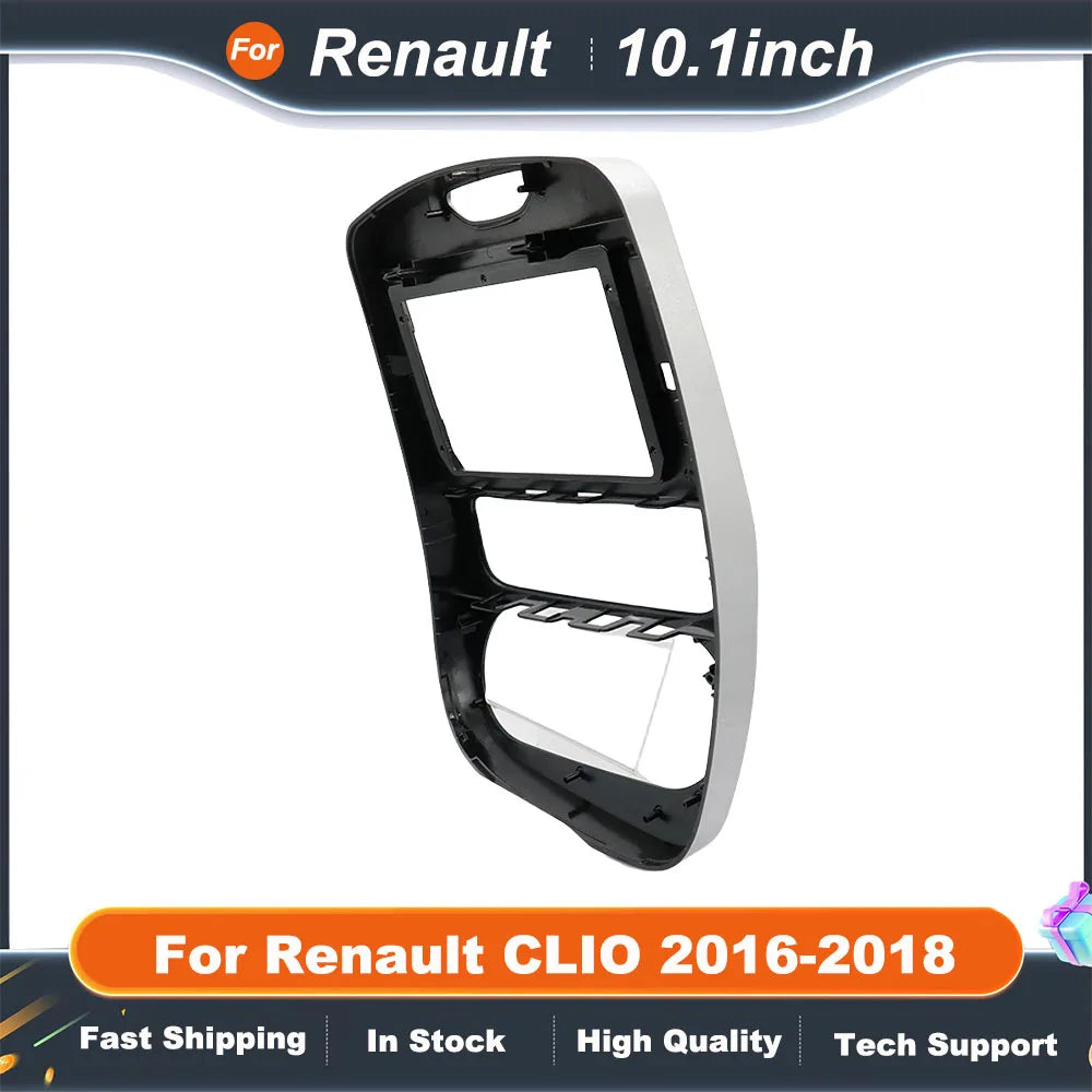 10.1 Inch Fascia Frame For Renault CLIO 2016-2018 Brief&Single Color Car Dvd Mp3 Player Dashboard Navigation Frame