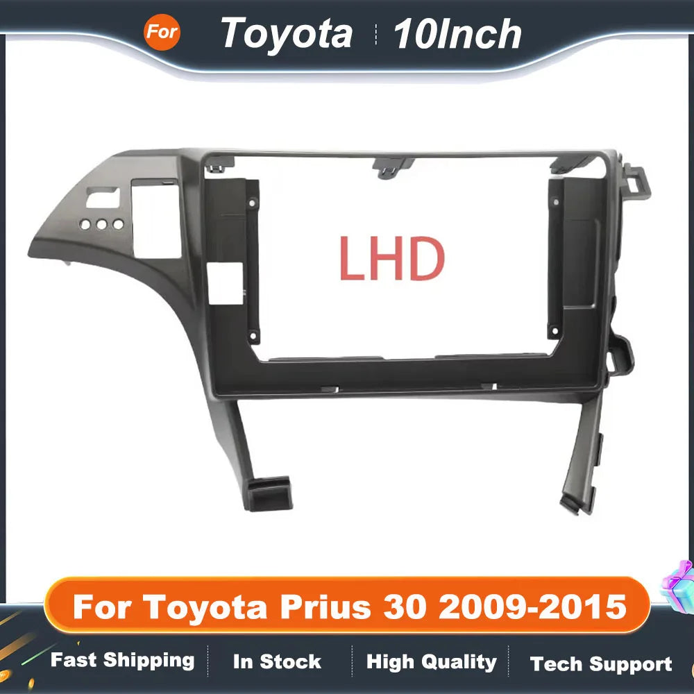 10 Inch Car Frame Fascia Adapter For Toyota Prius 30 2009-2015 Android Radio Dash Fitting Panel Kit