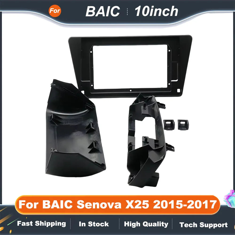 10 Inch Car Radio Fascia Frame Adapter CANBUS Box Decoder for BAIC SENOVA X25 2015-2017 Android Radio Dash Fitting Panel Kit
