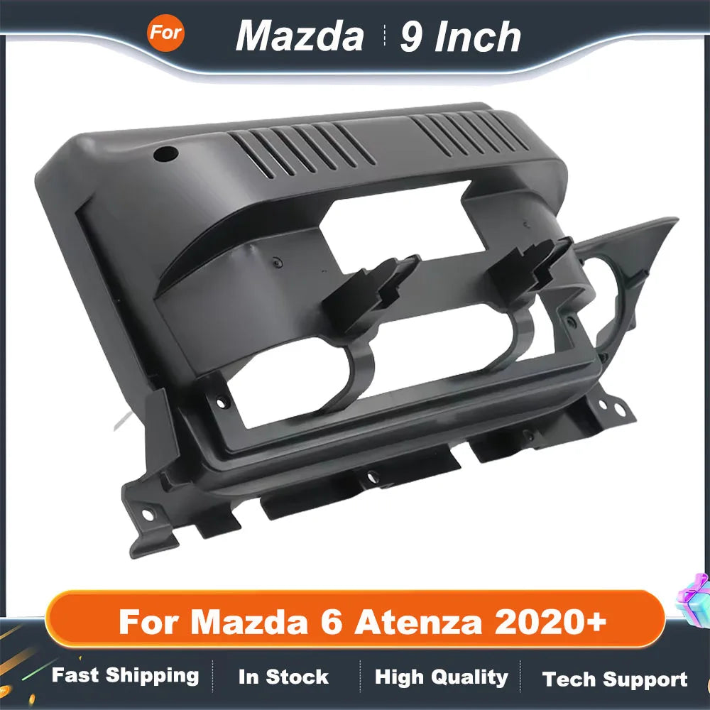9 Inch Car Frame Fascia For Mazda 6 Atenza 2020+ Canbus Box Adapter Deceoder Android Radio Dash Fitting Panel Kit
