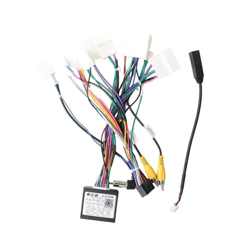 For Toyota Corolla/Camry/RAV4 With Canbus For Toyota High wiring 16-pin Android Wire Harness Power Cable Adapter