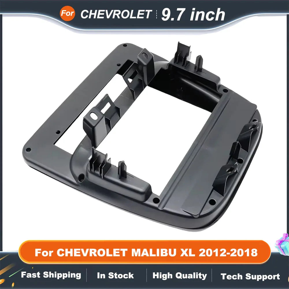 9.7 Inch 2 Din Car Radio Fascias For CHEVROLET MALIBU XL 2012-2018 Tesla Style Multimedia Frame Video Player Navigation Panel