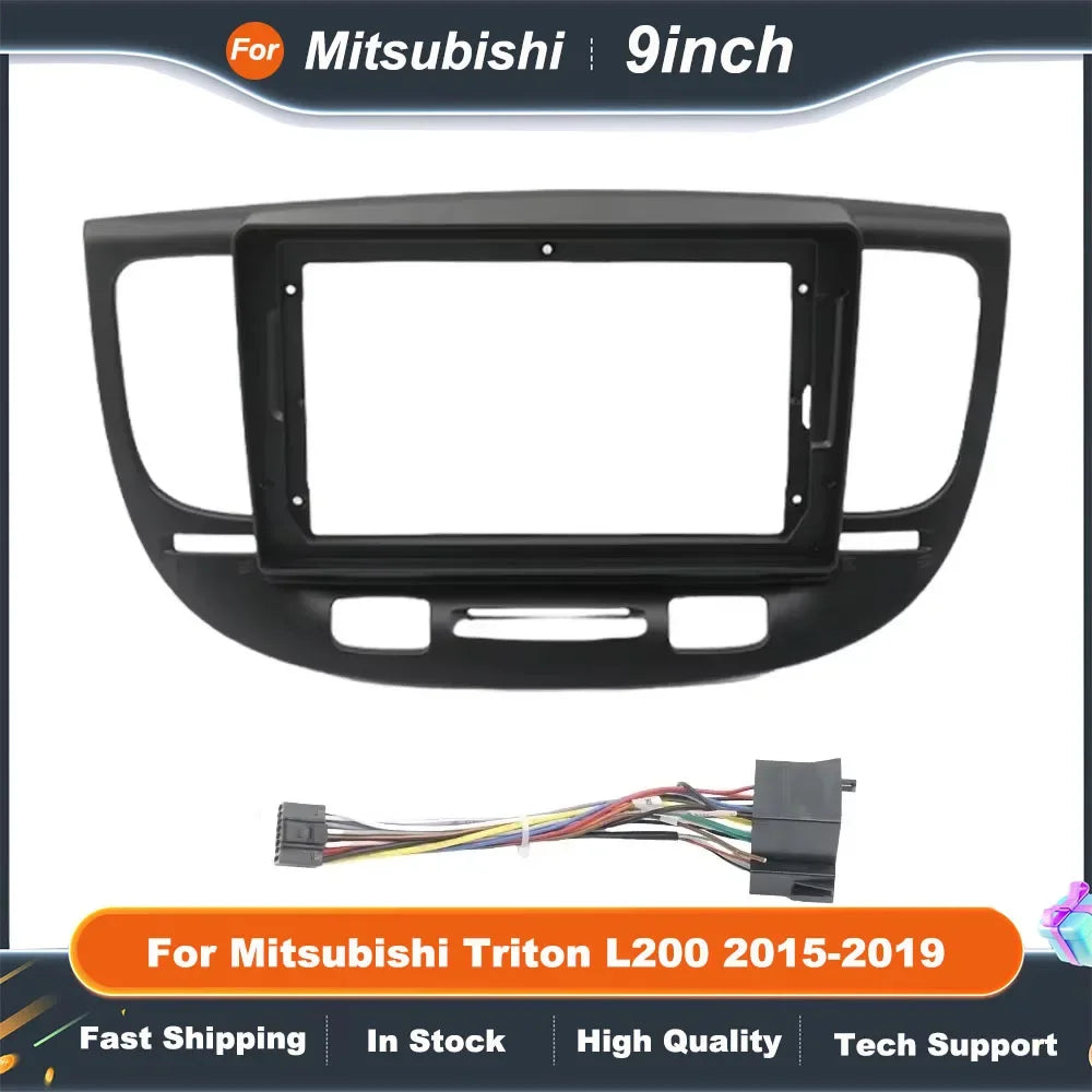 9 Inch Car Radio Fascia Frame for Kia Rio 2 2005-2011 Dashboard Stereo Panel Kit Refitting Accessories Adapter