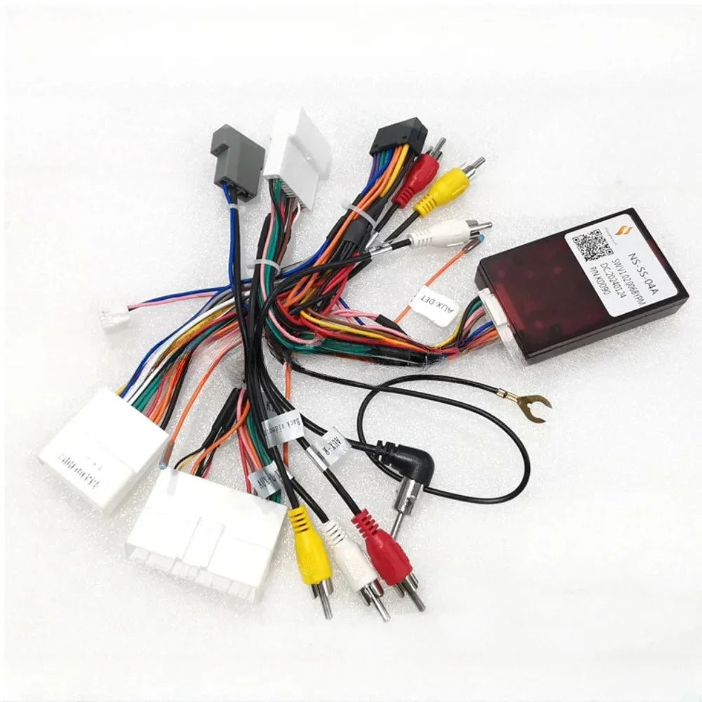 For Nissan NP300/Qashqai j10 / X-Trail /Navara /Kicks /Pulsar c13 /March / Rogue Android Canbus Box NS-SS-04A16 Pin Power Cable