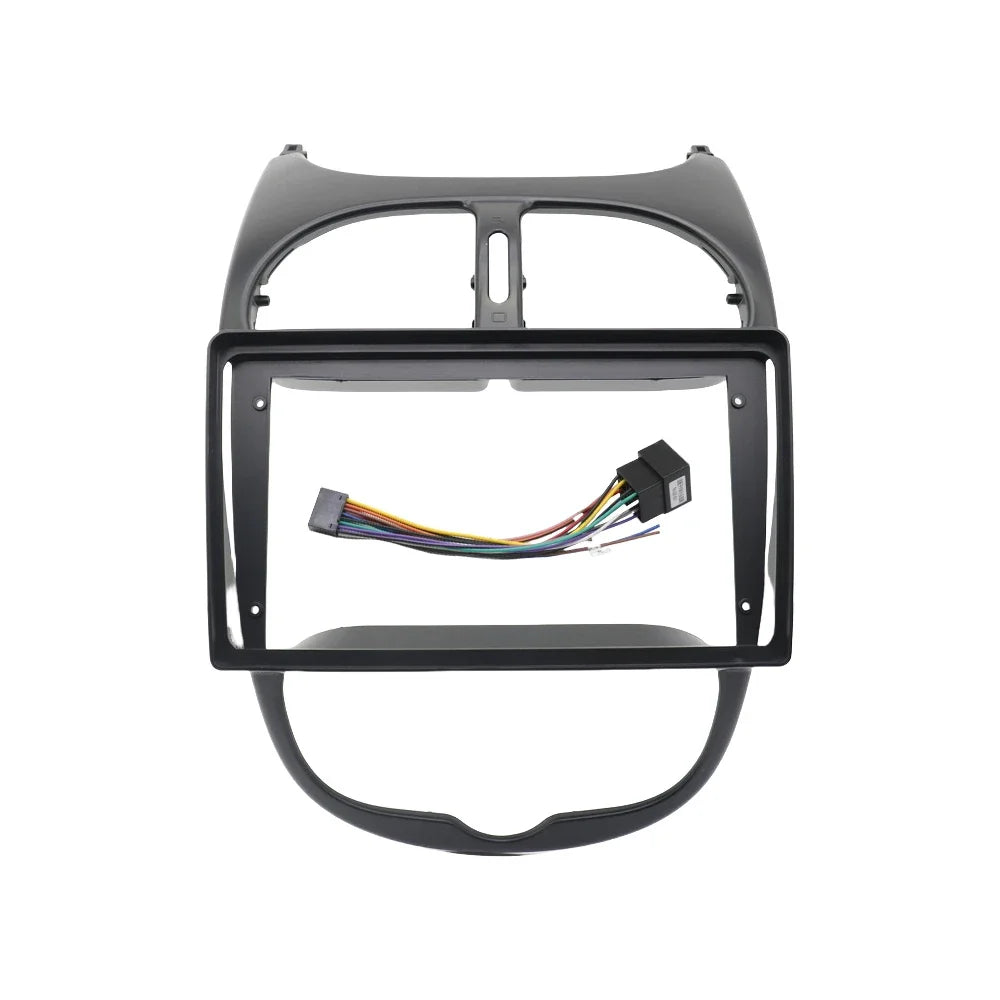 9 Inch 2 Din Car Dashboard Frame CAR DVD Radio Panel Navigation for Peugeot 06 000-010 din Android