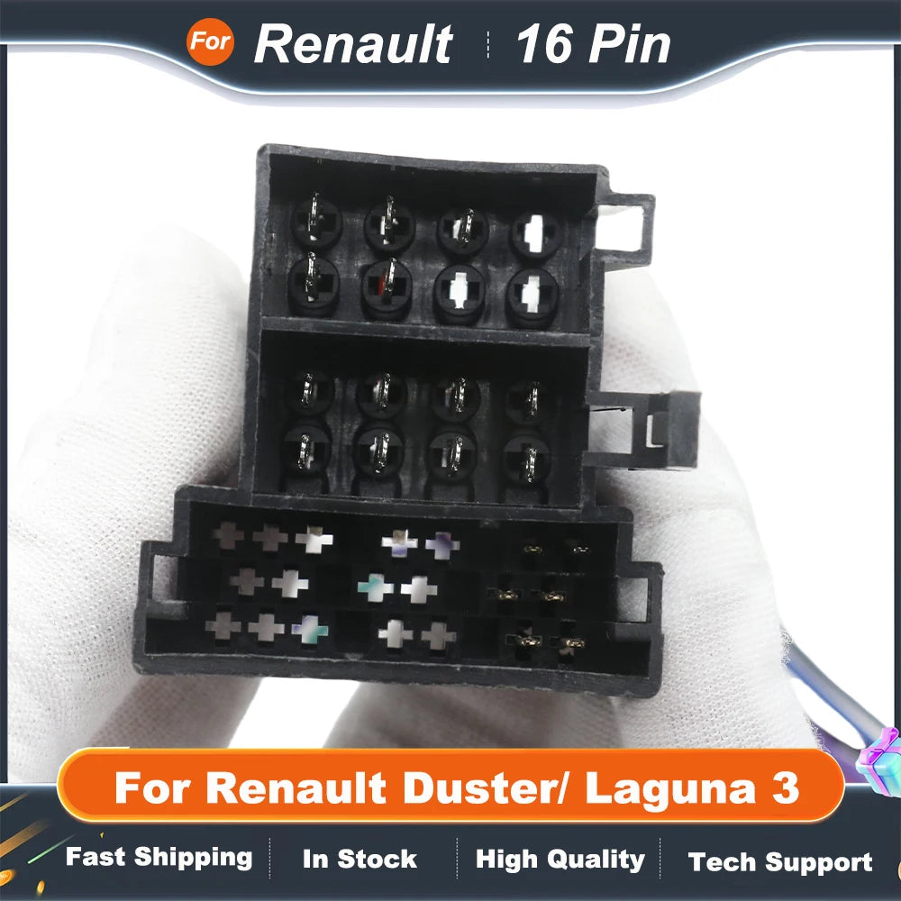 16 Pin Canbus Box With Cable Adaptor For Renault Duster/ Laguna 3 Radio Car With Wiring Harness Cable Android Car Radio