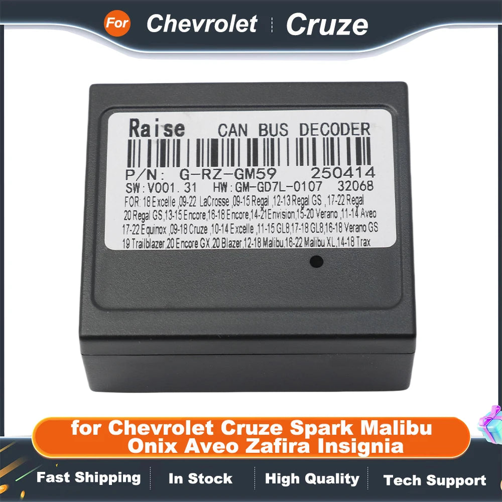 CAN Bus Wiring Harness Adapter, 16 Pin Connector Android Cable for Chevrolet Cruze Spark Malibu Onix Aveo Zafira Insignia