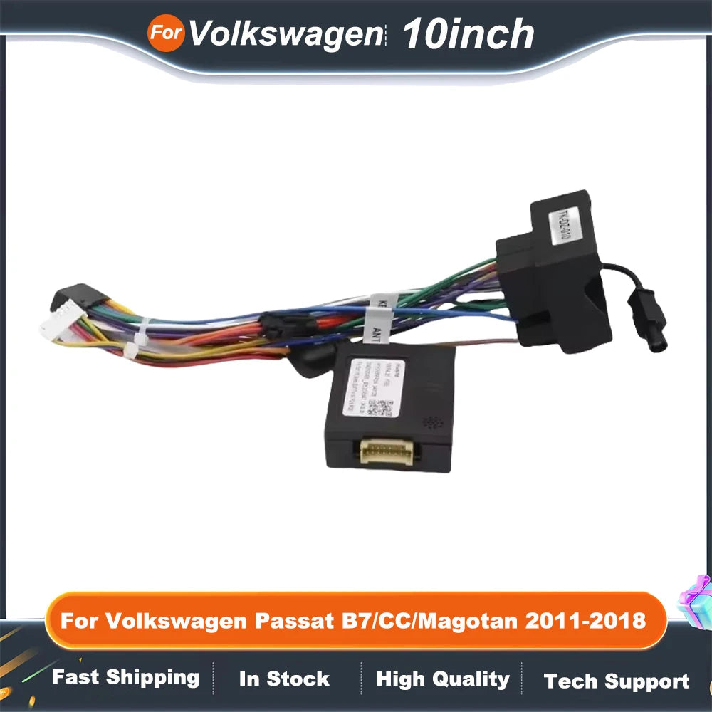 10 Inch 2 Din Car DVD Frame For Volkswagen Passat B7/CC/Magotan Facia Panel Radio Player Screen Frame Kit