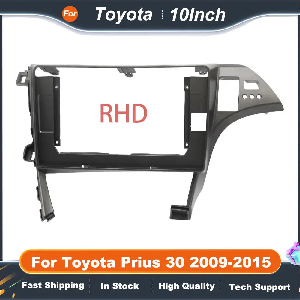 10 Inch Car Frame Fascia Adapter For Toyota Prius 30 2009-2015 Android Radio Dash Fitting Panel Kit