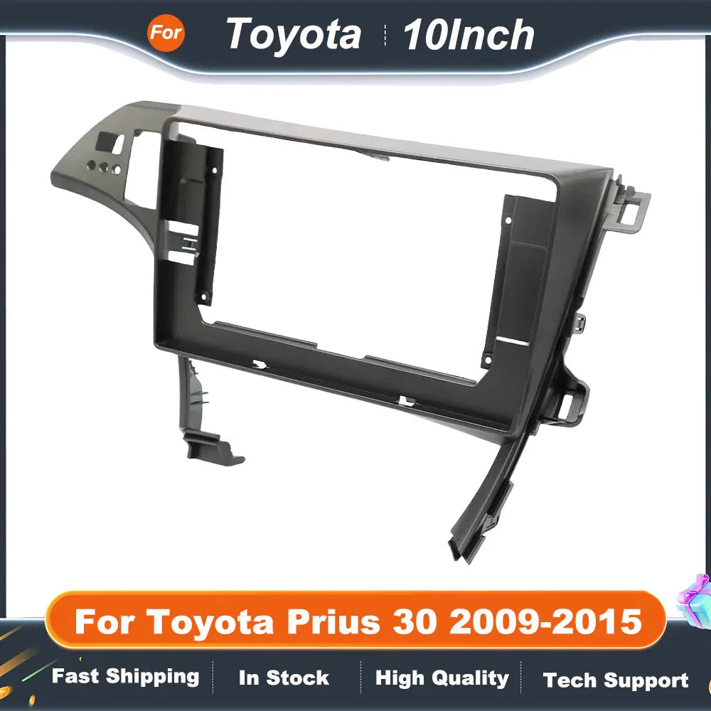 10 Inch Car Frame Fascia Adapter For Toyota Prius 30 2009-2015 Android Radio Dash Fitting Panel Kit