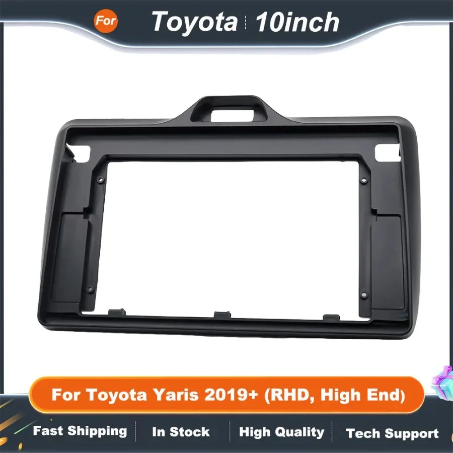 10 Inch Car Stereo Fascia Adapter with CANBUS Box for Toyota Yaris 2019+ High End Android Radio Kit