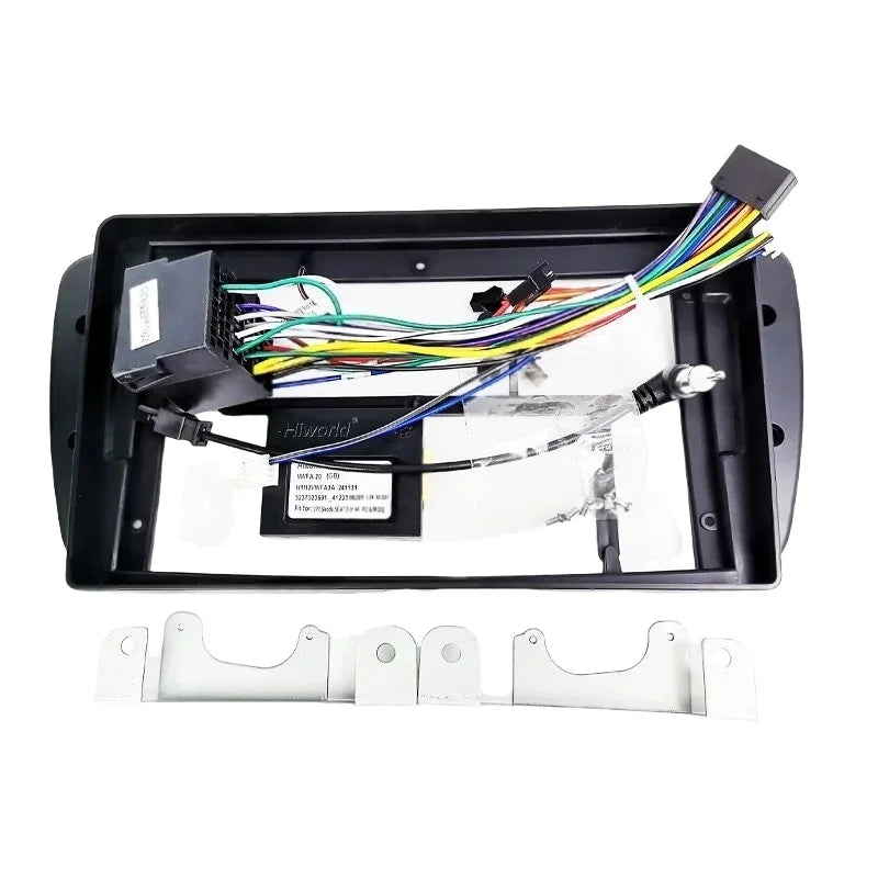 Radio Wiring Harness Adapter, CAN Bus Decoder, 16 Pin Plug Cable, 9 inch Android System Panel Frame for Seat Ibiza 2008 to 2013