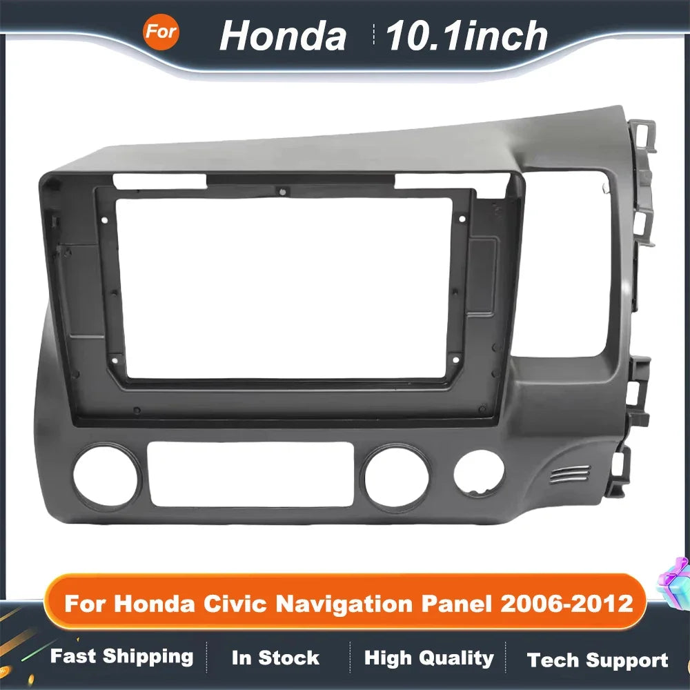 10.1 inch Car Audio Frame for Honda Civic navigation panel 2006-2012 other auto parts car mp3 player car dashboard